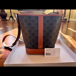 -SOLD- Celine Triomphe bucket bag